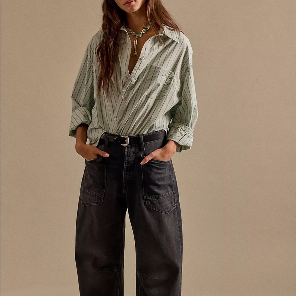 We the Free Moxie High-Rise Black Wide-Leg Jeans